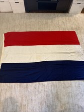 Vintage WWII Dutch Cotton/Linen Flag 1940-1945 Holland Netherlands Original picture