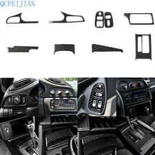 9Pcs Chevrolet Camaro custom real carbon fibre full interior dashboard kit 93-96 picture