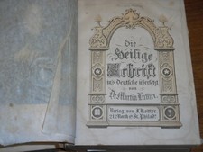 Antique 1857 German Bible w/ Heinrich Miller Magdalena Rausch Family History picture