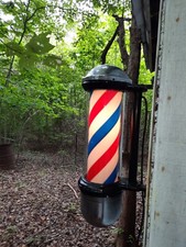 1940 Working Very rare Vintage BARBER POLE PAIDAR CO CHICAGO From New York City picture