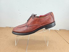 Allan Edmonds Dellwood Lace up Mens Leather Oxford Shoes English Tan  Size 11 B picture