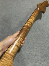 Reverse Big Head22fret satin roasted Flame maple Electric guitar Neck part picture