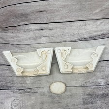 Vintage B-B Mold Ceramic Slip Casting Plaster Mold Gravy Boat Sauce Server #298 picture