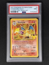 PSA 9 Charizard Celebrations 2021 Pokemon Classic Coll. Base Set Holo #4 Mint picture
