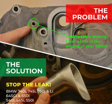 BMW N62 V-8 Coolant Transfer Pipe Repair System IT WORKS OR YOUR MONEY BACK picture