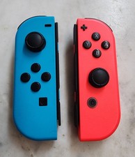 OEM AUTHENTIC Nintendo Joy-Con Controller - Neon Blue/Neon Red (HACAJAEAA) picture