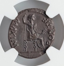 Emperor Tiberius & Livia Pax Biblical NGC XF Jesus Penny Ancient Roman Coin 1105 picture