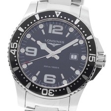 LONGINES Hydro Conquest L3.640.4 Date black Dial Quartz Men's Watch_965475 picture