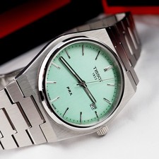 Tissot PRX Quartz 40mm Light Green Men's Watch T137.410.11.091.01 picture