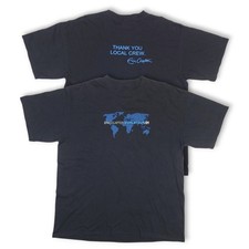 2 Sides 2001 Eric Clapton World Tour Local Crew  Black T-Shirt S-5XL O50 picture