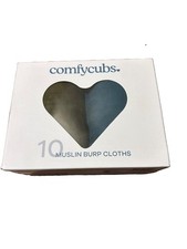 Comfycubs 10 Muslin Burp Cloths Multi Boy picture