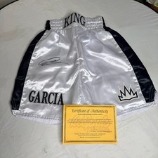 Hand Signed Ryan Garcia 'king' boxing shorts with COA picture