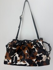 Stuart Weitzman The Mia Cow Hair Calf Black Multi Shoulder/Clutch Bag- NWOT picture
