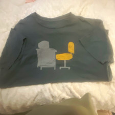 Patagonia Men’s XL Gray Cotton Crew Neck Short Sleeve Graphic Tee picture