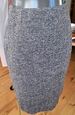 Gianni Versace Couture Black/White Tweed Lined Knee-Length Pencil Skirt IT 38 picture