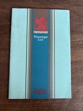 Cunard White Star Passenger List RMS Queen Elizabeth 1949 depart from NYC picture