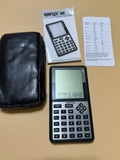 Sporty’s E6B Electronic Flight Computer Aviation Pilot Calculator w/ Manual Case picture