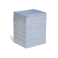 New Pig Heavy-Weight Blue Absorbent Mat Pad - 15 Inch x 19 Inch - 100 Pack BLU1 picture