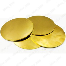 Brass Metal Sheet Round Brass Sheet Solid Brass Disc Yellow Metal Select Size picture