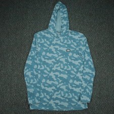 AFTCO Hoodie Mens Small Blue Camo Ocean Bound Hooded Performance Fishing picture