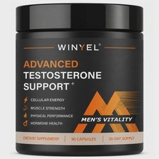 Men's Testosterone Booster Dietary Supplement 90 Capsules New Sealed picture