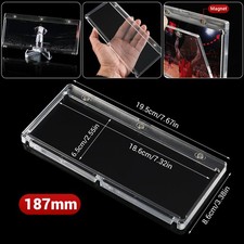 1-10Pack 187mm Horizontal Booklet Magnetic Card Holder,Acrylic Trading Card Case picture
