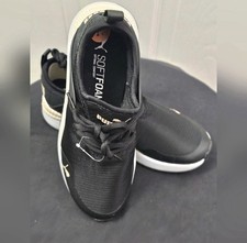 PUMA SoftFoam Men’s Low Top Lace-Up Mesh Sneakers Black/White Cushioned picture