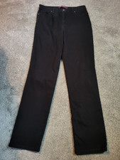 Women's Gloria Vanderbilt Amanda Straight Black Stretch Jeans Size 9 picture