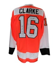 Bobby Clarke HOF Autographed/Inscribed Custom Hockey Jersey Flyers PSA/DNA picture
