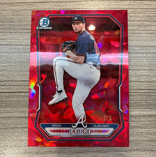Bowman Chrome JR Ritchie Red Sapphire 3/5 SSP Case Hit Insert Braves Rare picture