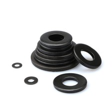 M2 M2.5 M3 M4 M5 M6 M8 Black Carbon Steel Metric Flat Washers Plain Gasket picture