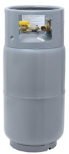 Flame King 33.5LB Steel Forklift Propane Tank Cylinder with Built-in Gauge, Gray picture