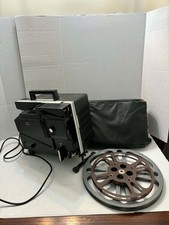 Working Vintage ELMO 16-CL Optical 16mm Film Projector Cover 2 Reels picture