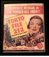 **RARE** Original 1951 Movie Poster “Tokyo File 212”  51/279. POP ART picture