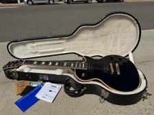 2007 Gibson Les Paul Classic Custom Antique Ebony Board Black 7.1 lbs  w/ VIDEO picture