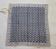 New Madewell organic cotton bandana in blue paisley print picture