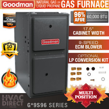 60,000 BTU 96% Goodman 1 Stage Natural Gas or Propane/LP Furnace, GM9S96/GC9S96 picture
