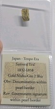 Japan Tempo Era 1832-1858 Gold 2 Shu Nishu-Gin Coin (Denomination Border) picture