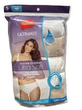 Hanes Women's 5 Pack Cool Comfort Ultimate Cotton Comfort Ultra Soft Hipster  picture