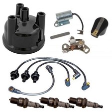 Complete Tune-Up Kit Fits Ford 3 cyl. Tractor 65-up Wires Cap Plugs Points picture
