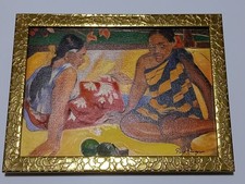 Paul Gauguin, Painting Oil On Canvas , signed stamped vintage. picture