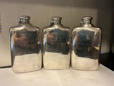 Extremely Rare Antique Tiffany & Co. Sterling Silver 2-Pint Flask Set (Set of 3) picture