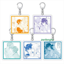 7Pcs Cartoon Because My Girlfriend Isn't Here Today Acrylic Pendent Keychain 5Cm picture