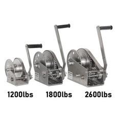 1200/1800/2600 lbs Stainless Steel Manual Winches Bi-Directional Self-Locking picture
