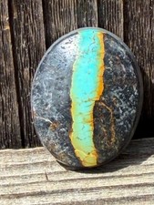 Natural Blackjack Turquoise Cabochon Nevada picture