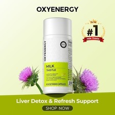 Oxyenergy Milk Thistle Liver Detox & Colon Cleanse,Natural Liver Health Supp picture