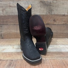 Youth's Cowboy Boots Genuine Cow Leather Python Print Western Handmade Mexico picture