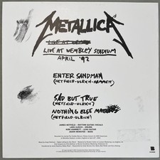 Metallica Live At Wembley Stadium Freddie Tribute 4/20/1992 Vinyl Record picture