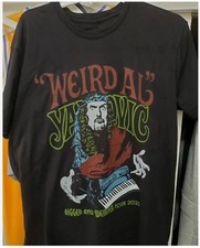 Weird Al Yankovic Bigger And Weirder Tour T-Shirt Black   NT020 picture
