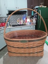 Vintage LONGABERGER 1995 TRADITIONS COLLECTION FAMILY BASKET W/ PROTECTOR  picture